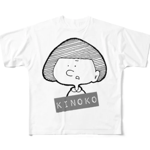 KINOKOちゃん フルグラフィックTシャツ