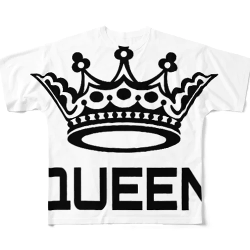 QUEEN オリジナルグッズ フルグラフィックTシャツ