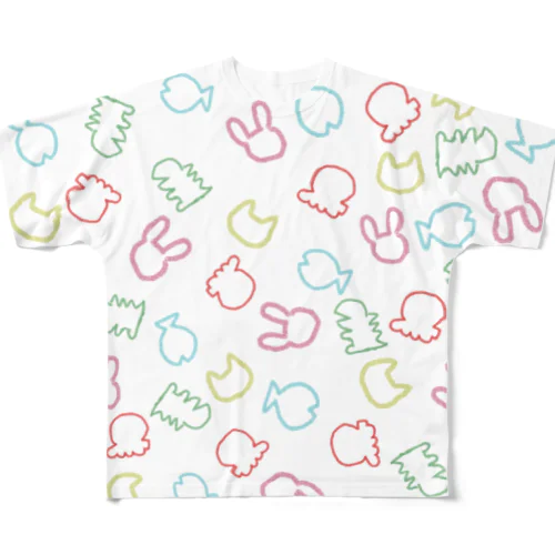 クレヨンらくがき All-Over Print T-Shirt