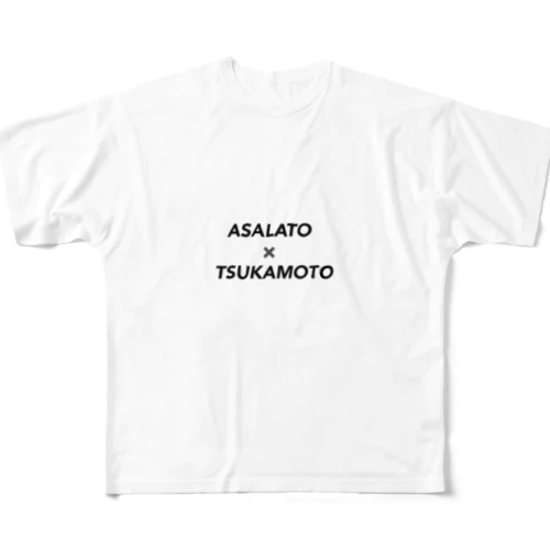 ASALATO× TSUKAMOTO All-Over Print T-Shirt
