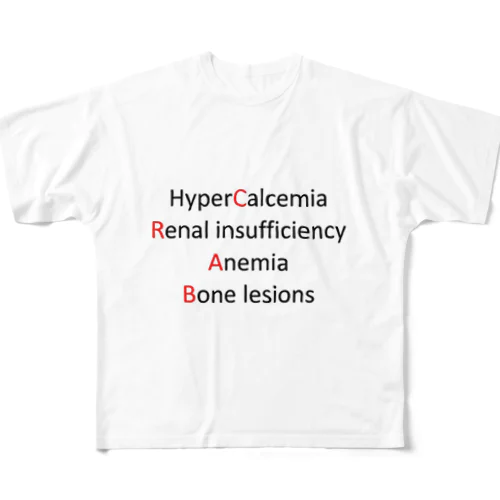 Multiple Myeloma フルグラフィックTシャツ
