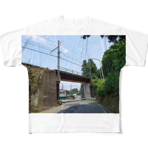 夏休みの帰り道 フルグラフィックTシャツ