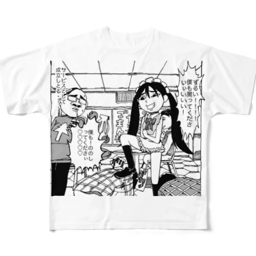 秋葉原の現実 フルグラフィックTシャツ