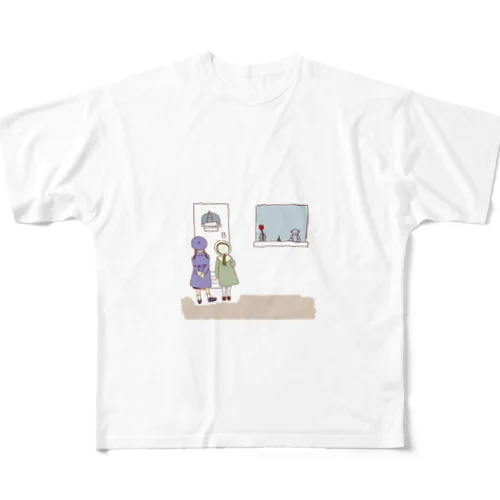 カフェの閉店 All-Over Print T-Shirt