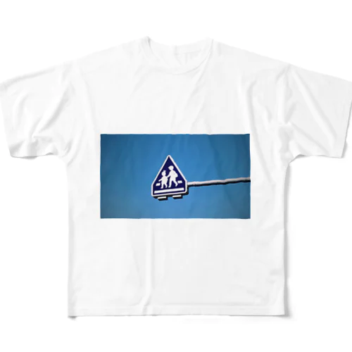 手をつなごう（cross‐walk） フルグラフィックTシャツ