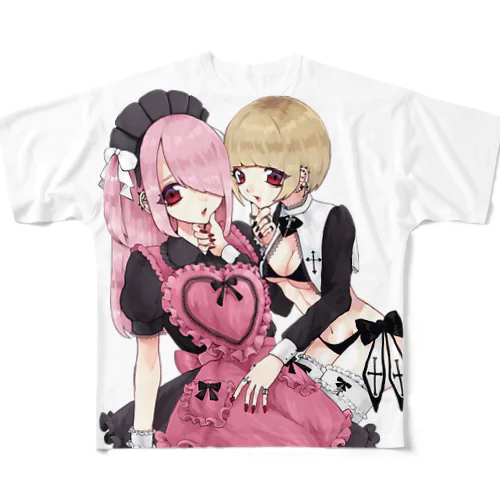 pinkgold フルグラフィックTシャツ