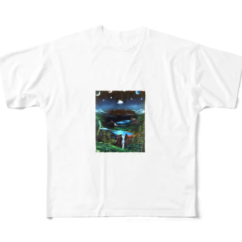 異次元空間のウルル フルグラフィックTシャツ