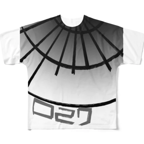 027:放射 フルグラフィックTシャツ