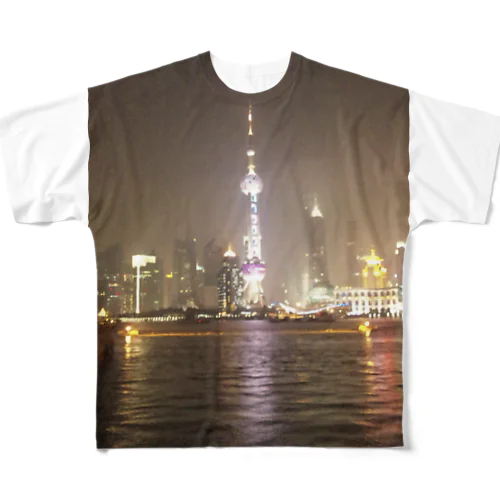 夜上海 フルグラフィックTシャツ