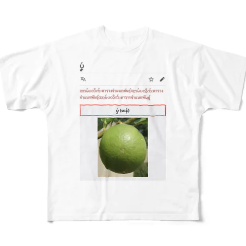 key lime フルグラフィックTシャツ