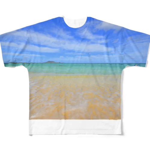 ラニカイビーチ All-Over Print T-Shirt