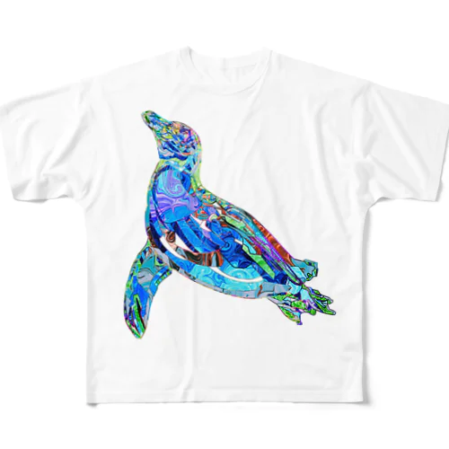 ペンギン フルグラフィックTシャツ