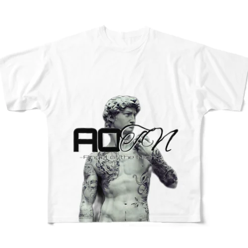 AOTN　石像 All-Over Print T-Shirt