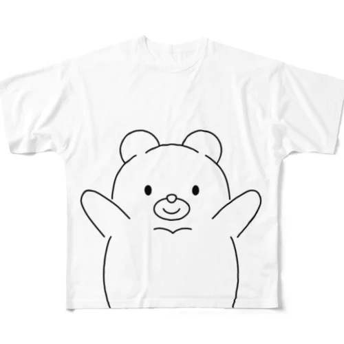 くま君 フルグラフィックTシャツ