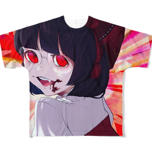 ゆめヴァンパイア大血をいただくTシャツ All-Over Print T-Shirt