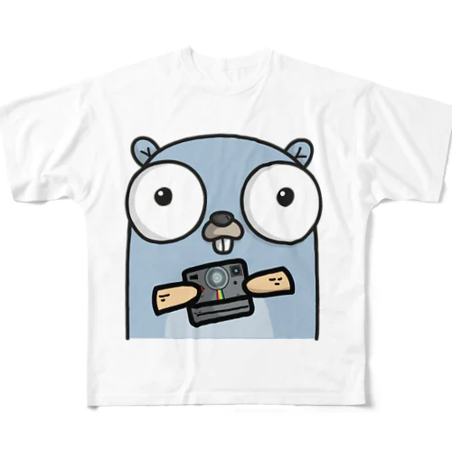 Camera Gopher フルグラフィックTシャツ