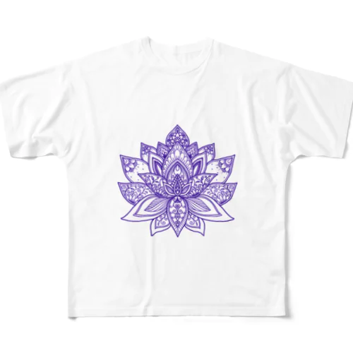 蓮の宇宙曼荼羅 フルグラフィックTシャツ