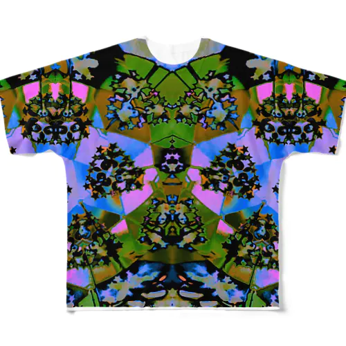 kaleidoscope メルヘン 풀그래픽 티셔츠