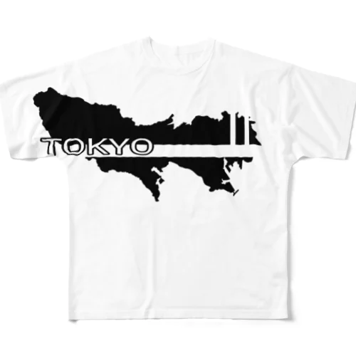 東京　TOKYO フルグラフィックTシャツ