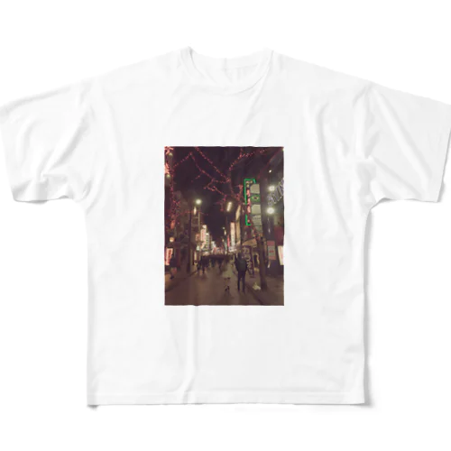RAIMOON  中華街の素敵な一枚 フルグラフィックTシャツ