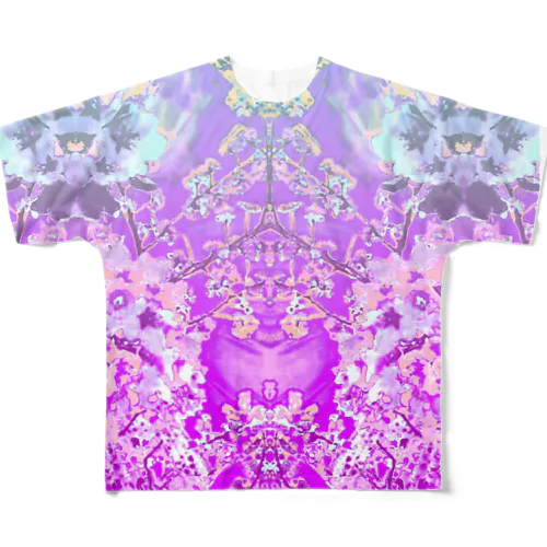 櫻シャンデリア All-Over Print T-Shirt