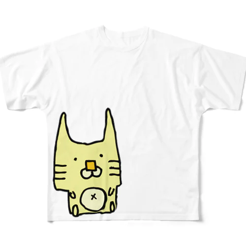 虎ウサギ フルグラフィックTシャツ