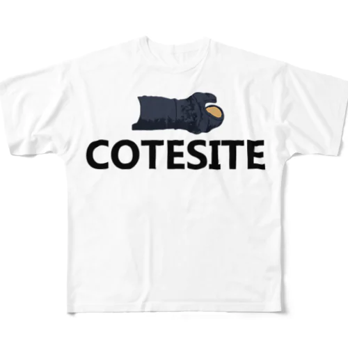 【COTESITE】小手して! フルグラフィックTシャツ