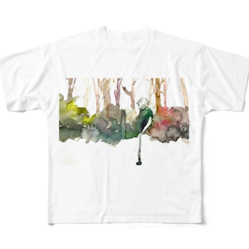 泣く男 All-Over Print T-Shirt