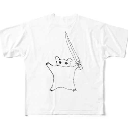 むささび侍 フルグラフィックTシャツ