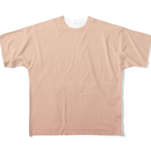 グラデーション Earth Peach All-Over Print T-Shirt