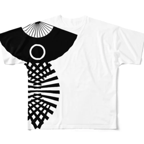 逆扇  All-Over Print T-Shirt