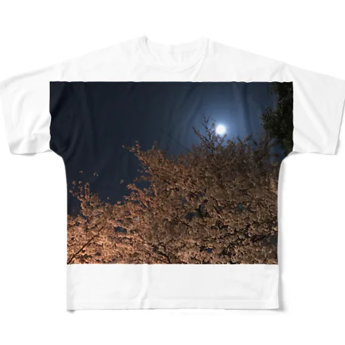 夜桜 All-Over Print T-Shirt