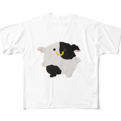 ウシくん フルグラフィックTシャツ