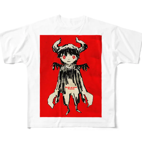 Crab-armed Demon フルグラフィックTシャツ