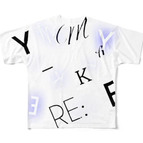 Y_RE:MAKE。ネオンカラー フルグラフィックTシャツ