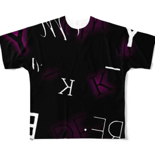 Y_RE:MAKE。ネオンカラーT フルグラフィックTシャツ