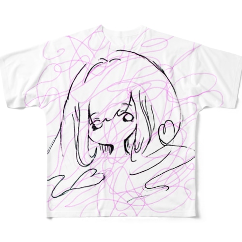 ラブリーハートあいどる All-Over Print T-Shirt