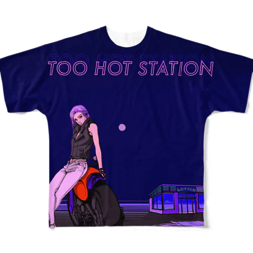 TOO HOT STATION フルグラフィックTシャツ