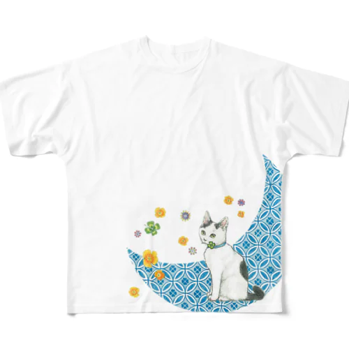 四つ葉と斑猫 All-Over Print T-Shirt