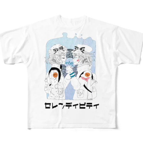 セレンディピティ フルグラフィックTシャツ