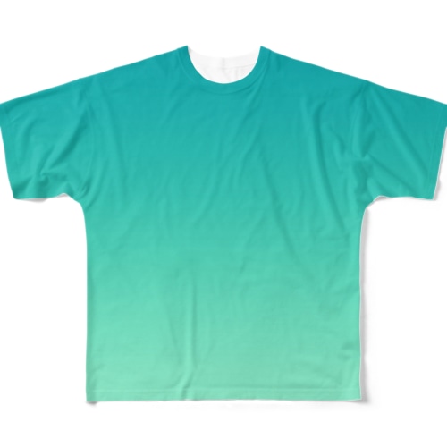 グラデーション Translucent Astronaut All-Over Print T-Shirt