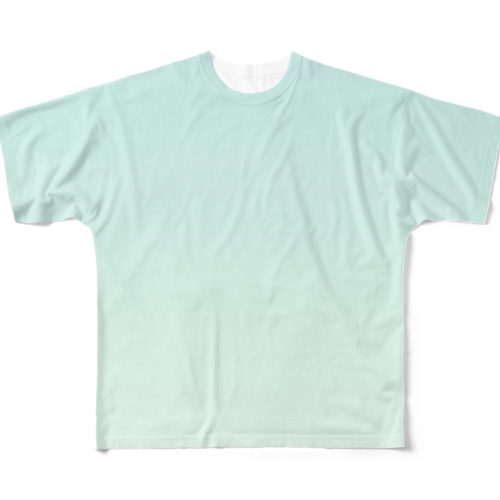 グラデーション Hand-Riding Neptune All-Over Print T-Shirt
