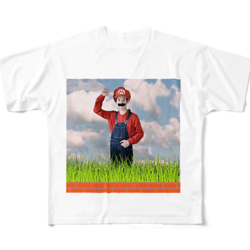 SKENTA（マリオ コスプレVer.） All-Over Print T-Shirt
