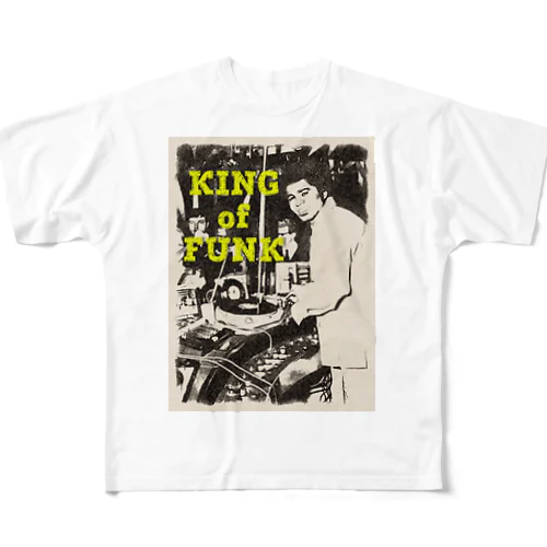 KING of FUNK フルグラフィックTシャツ