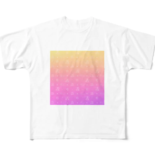 グラデボンちゃんズ All-Over Print T-Shirt