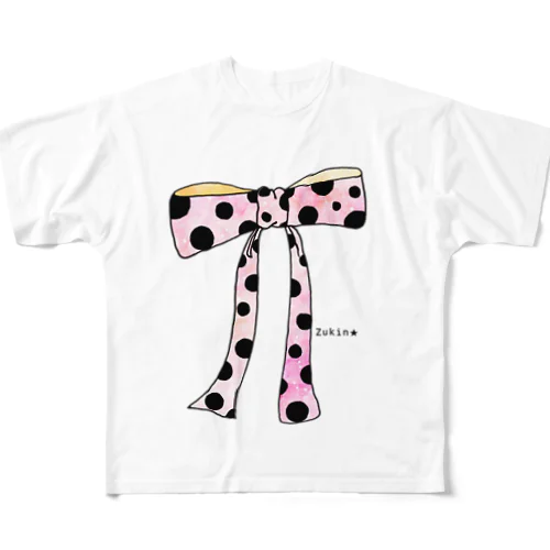 🎀ゆめいろリボン🎀 All-Over Print T-Shirt