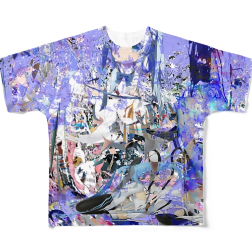 哲学 青 All-Over Print T-Shirt