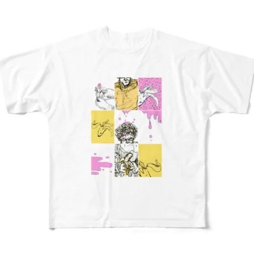 pannel All-Over Print T-Shirt