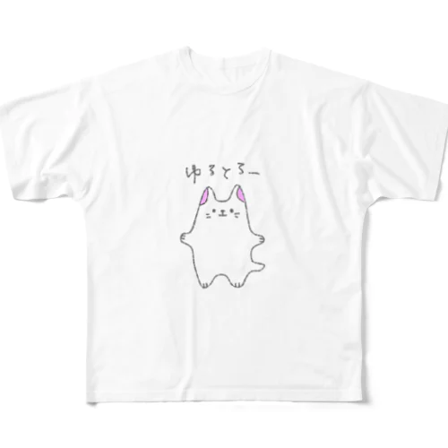 ゆるとろにゃんこ フルグラフィックTシャツ