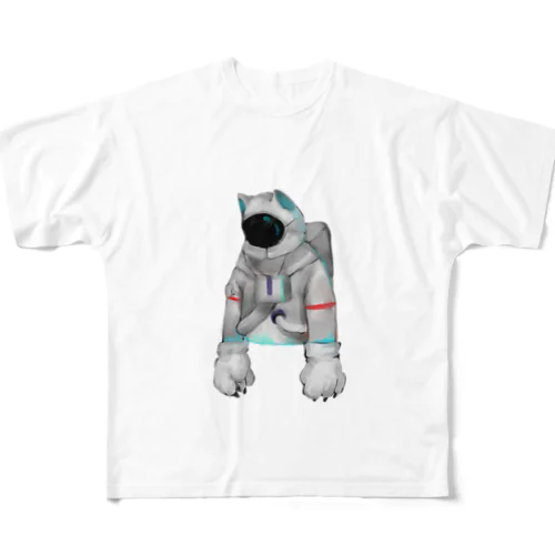 脱力宇宙猫 All-Over Print T-Shirt